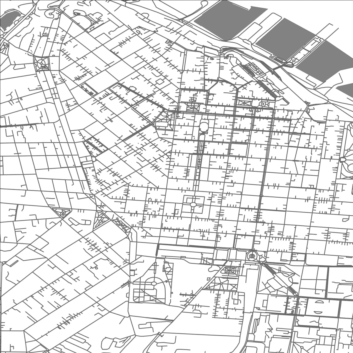 ROAD MAP OF ODESA, UKRAINE BY MAPBAKES