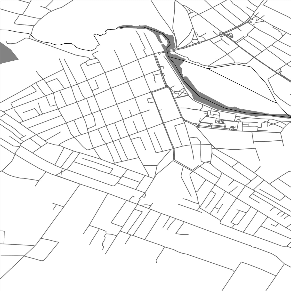 ROAD MAP OF ORIKHIV, UKRAINE BY MAPBAKES