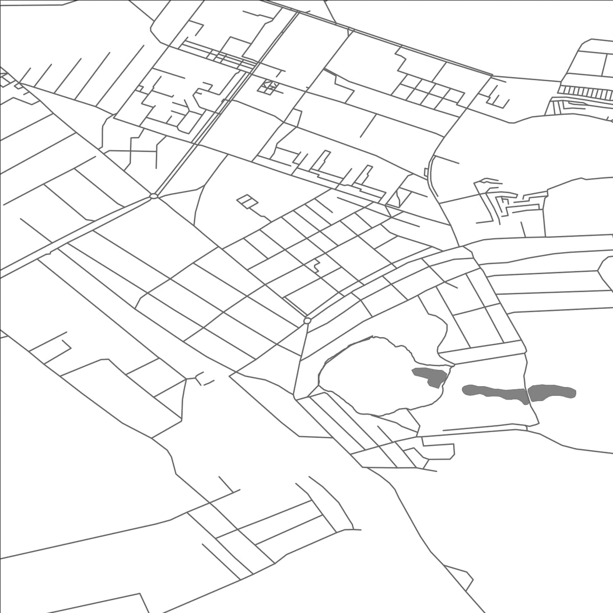 ROAD MAP OF PERVOMAISKYI, UKRAINE BY MAPBAKES