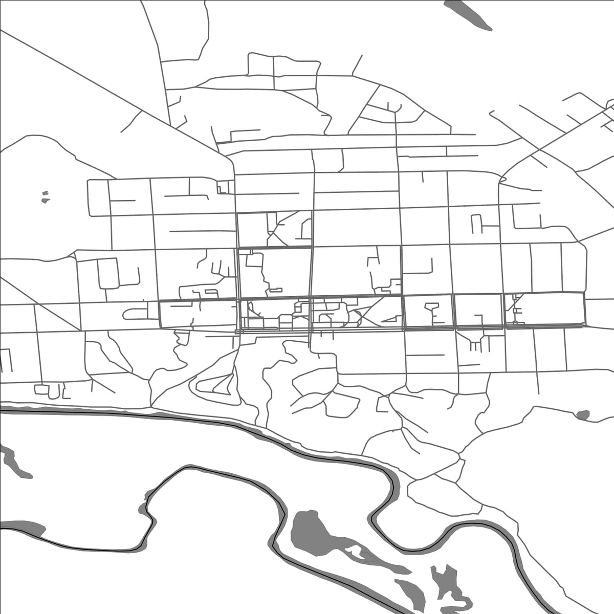 ROAD MAP OF PUTYVL, UKRAINE BY MAPBAKES