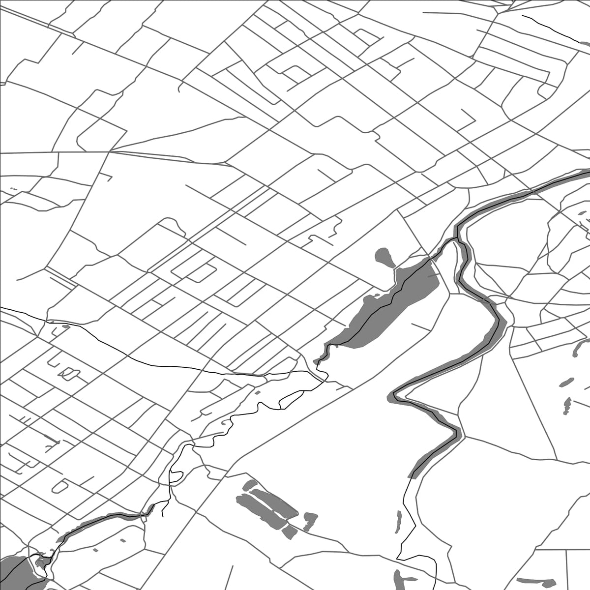 ROAD MAP OF RADOMYSHL, UKRAINE BY MAPBAKES