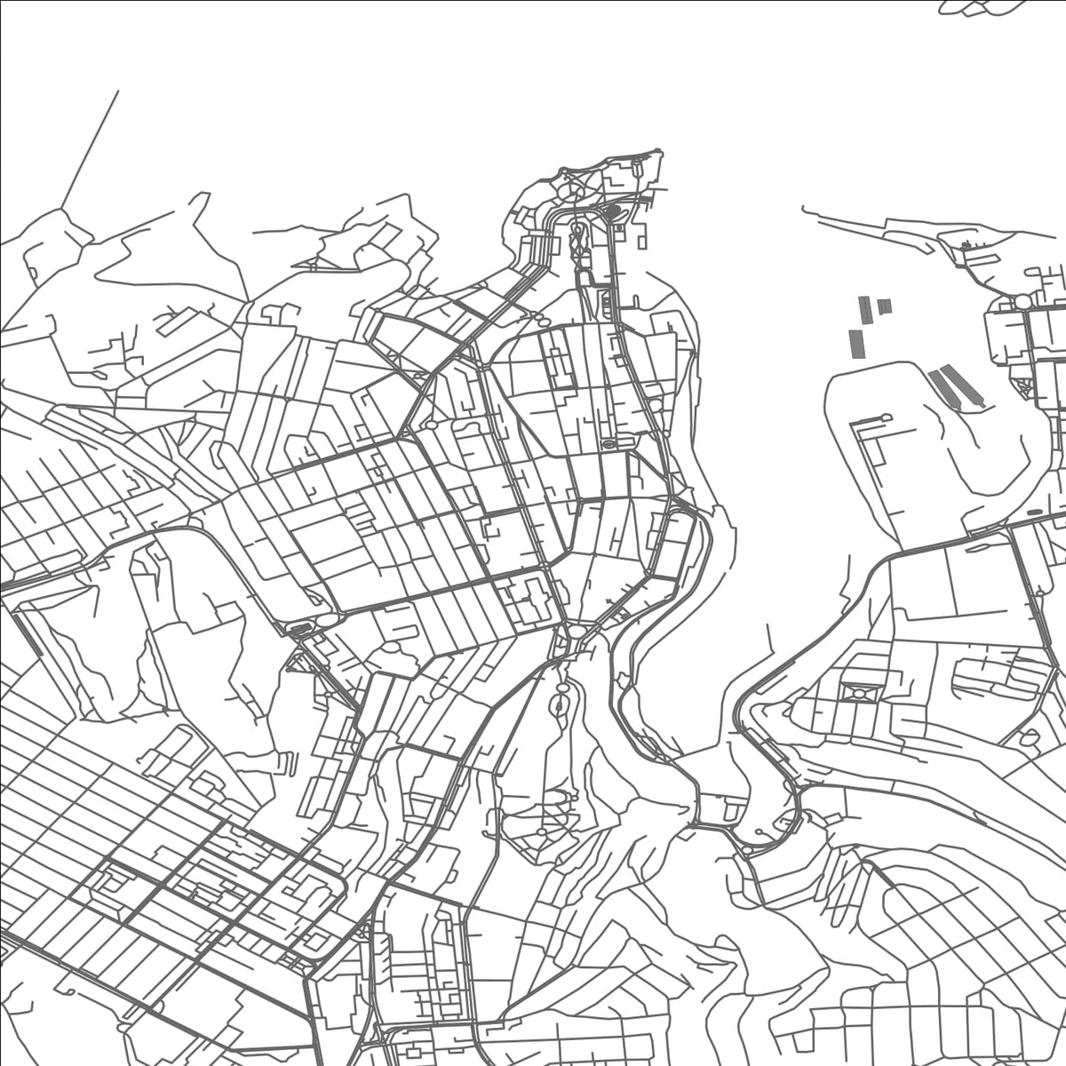 ROAD MAP OF SEVASTOPOL, UKRAINE BY MAPBAKES