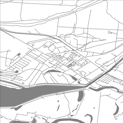 ROAD MAP OF SHCHASTIA, UKRAINE BY MAPBAKES