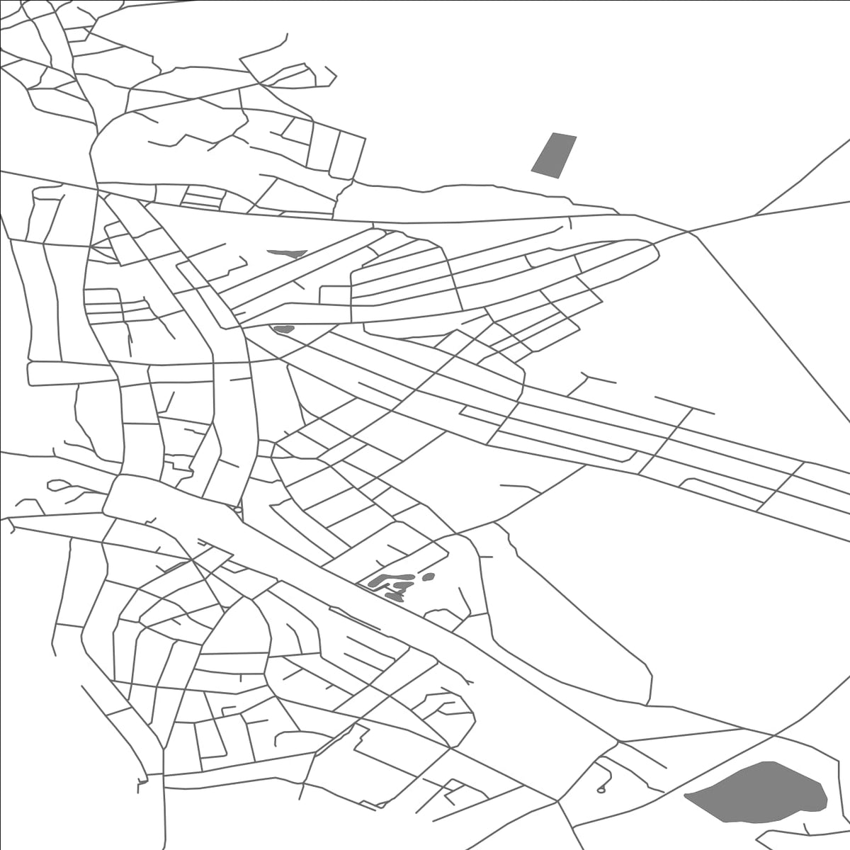 ROAD MAP OF SNOVSK, UKRAINE BY MAPBAKES