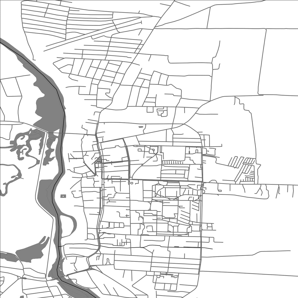 ROAD MAP OF SOKAL, UKRAINE BY MAPBAKES