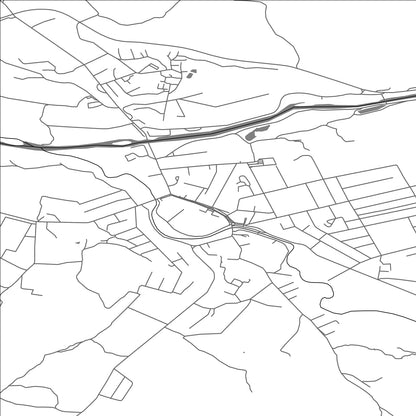 ROAD MAP OF SVALYAVA, UKRAINE BY MAPBAKES