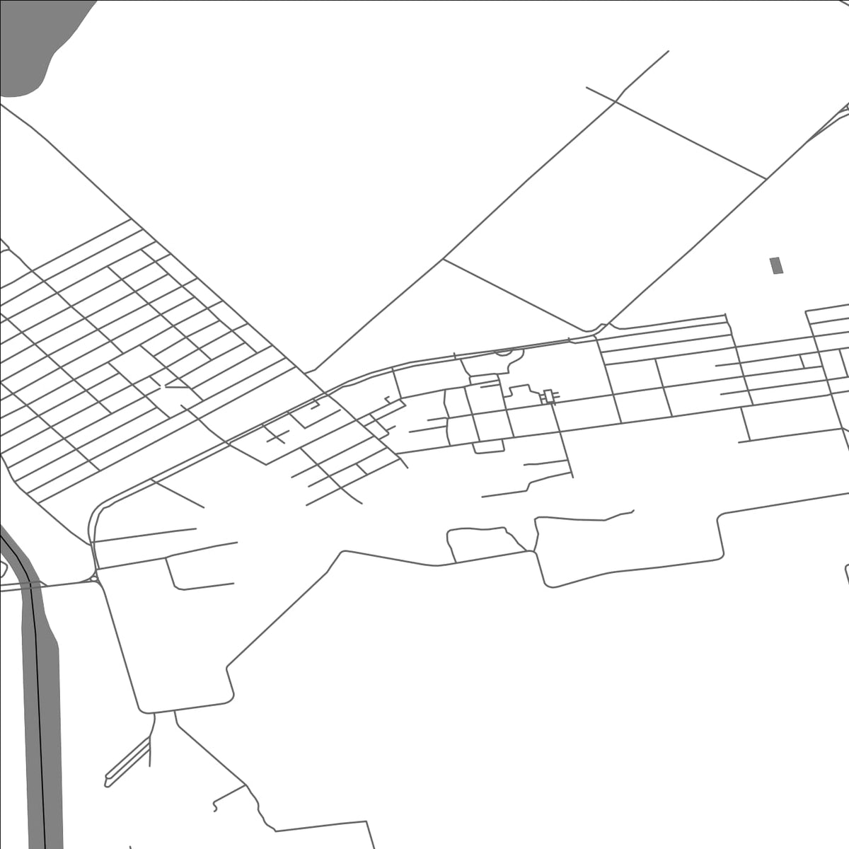 ROAD MAP OF TAVRIISK, UKRAINE BY MAPBAKES