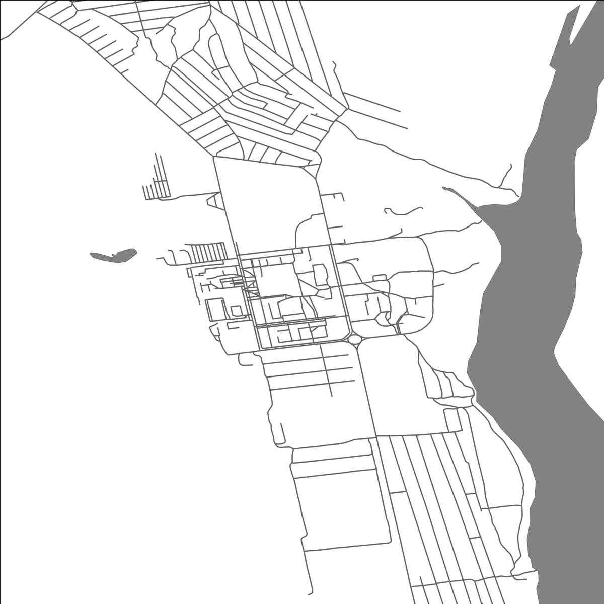 ROAD MAP OF TEPLODAR, UKRAINE BY MAPBAKES