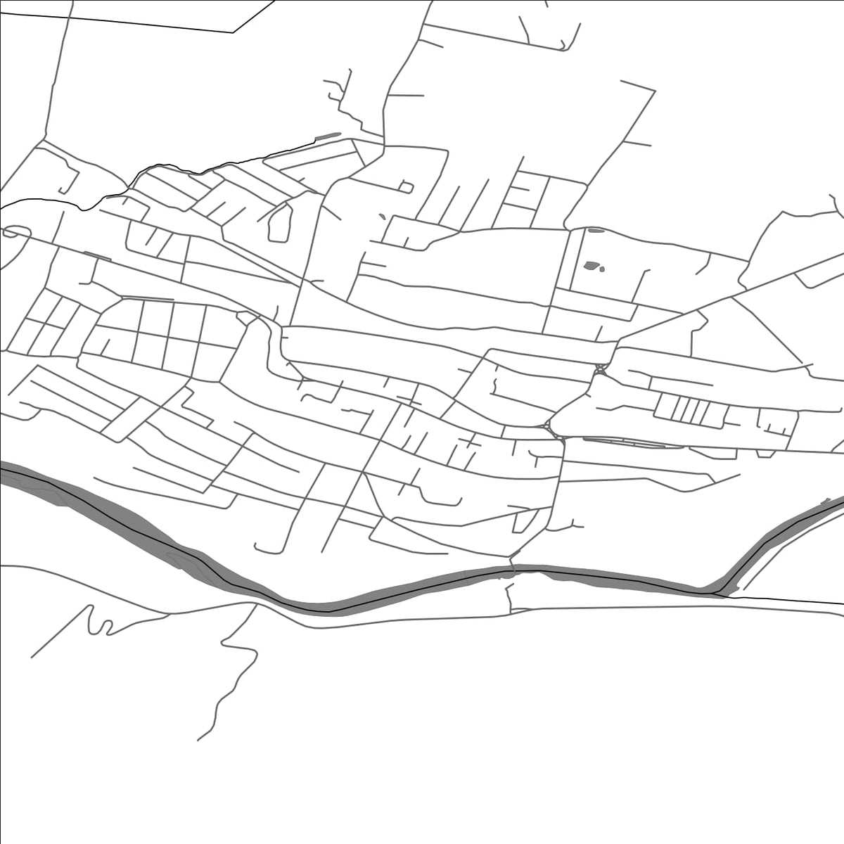 ROAD MAP OF TIACHIV, UKRAINE BY MAPBAKES
