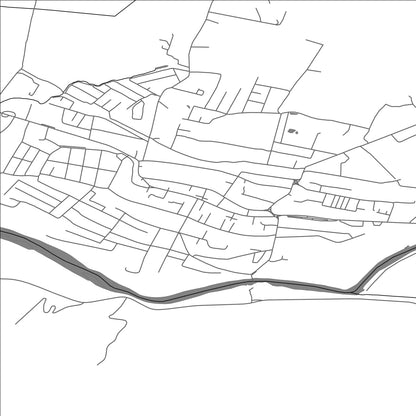 ROAD MAP OF TIACHIV, UKRAINE BY MAPBAKES