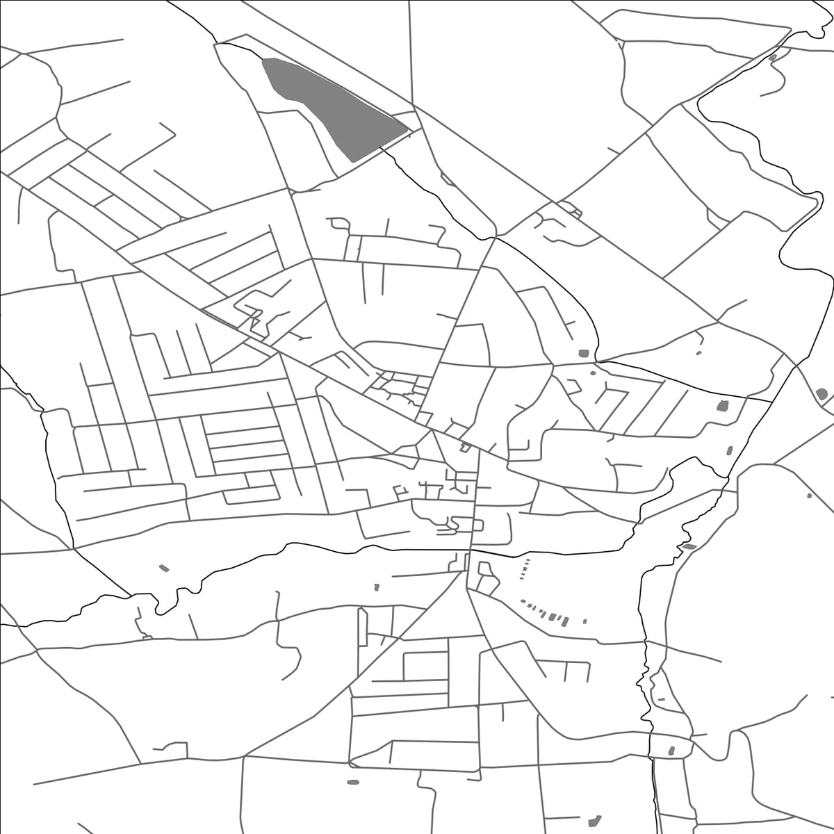 ROAD MAP OF TLUMACH, UKRAINE BY MAPBAKES