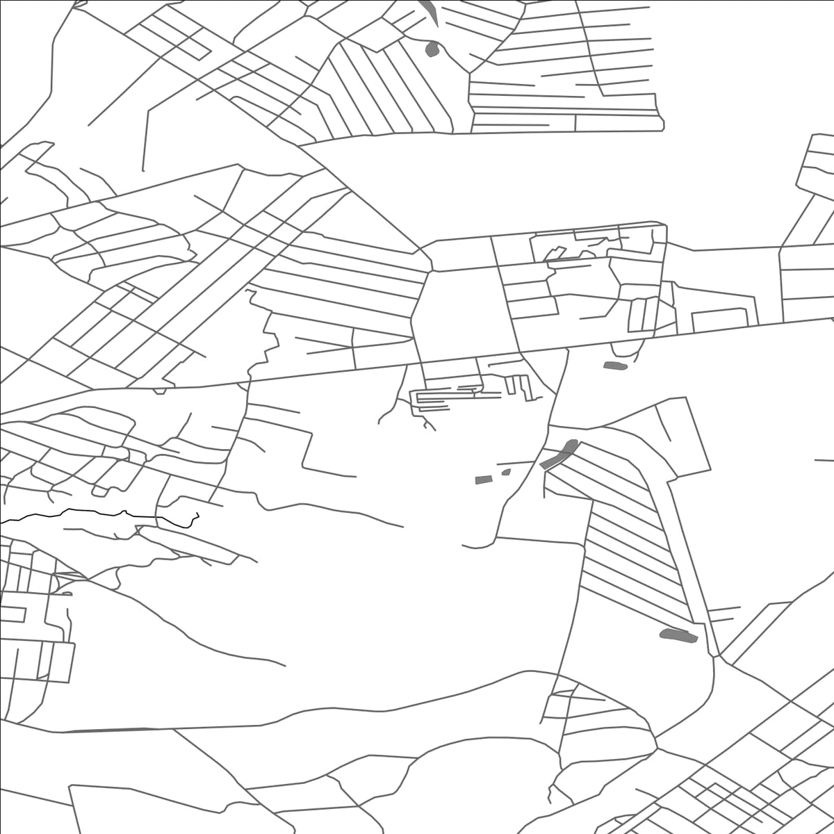 ROAD MAP OF TORETSK, UKRAINE BY MAPBAKES