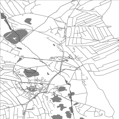 ROAD MAP OF TROSTYANETS', UKRAINE BY MAPBAKES