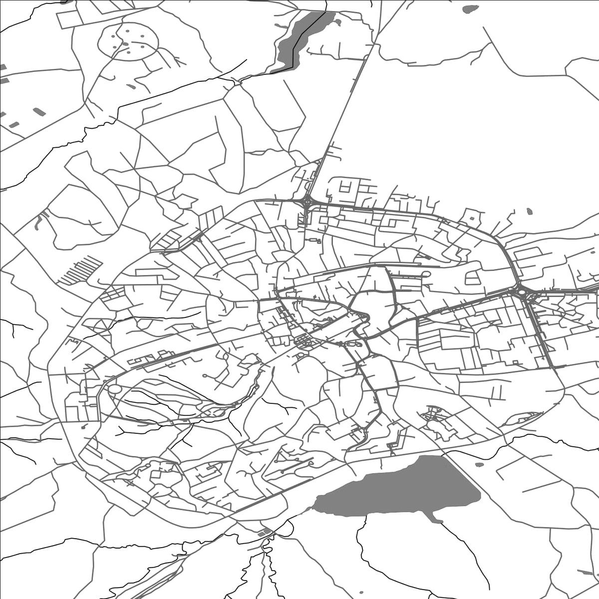 ROAD MAP OF TRUSKAVETS, UKRAINE BY MAPBAKES