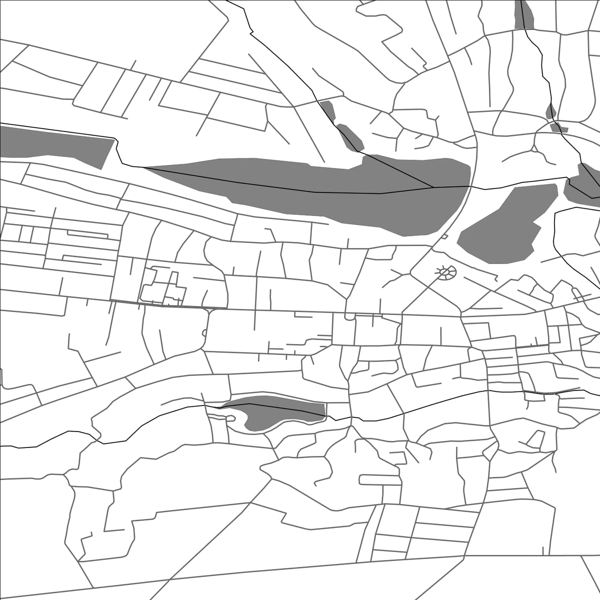 ROAD MAP OF TULCHYN, UKRAINE BY MAPBAKES