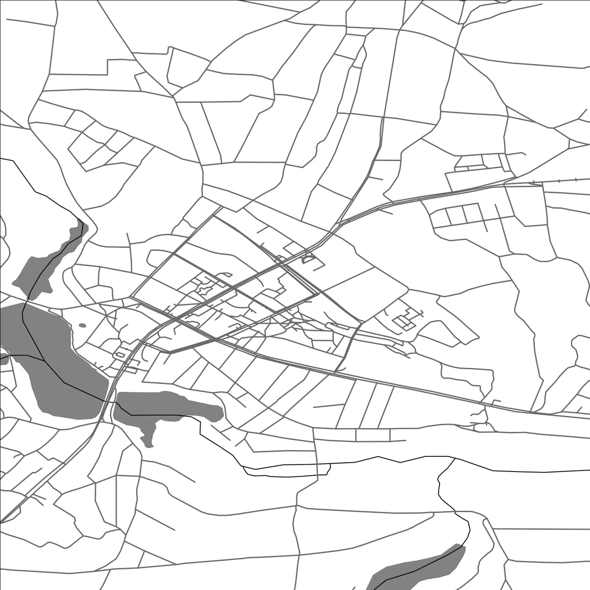 ROAD MAP OF VALKY, UKRAINE BY MAPBAKES