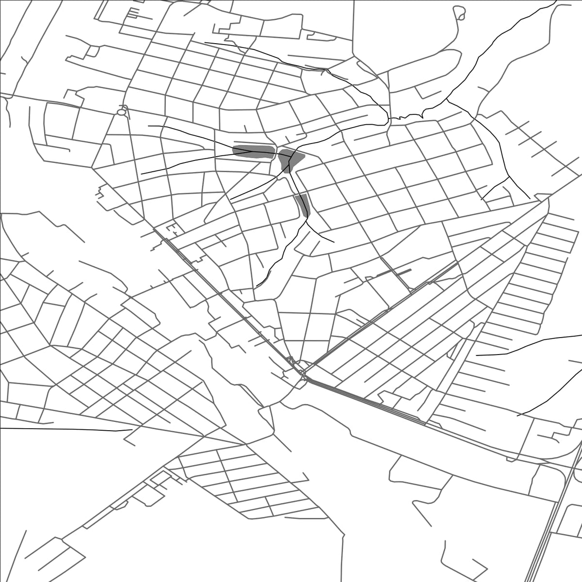 ROAD MAP OF VOLNOVAKHA, UKRAINE BY MAPBAKES