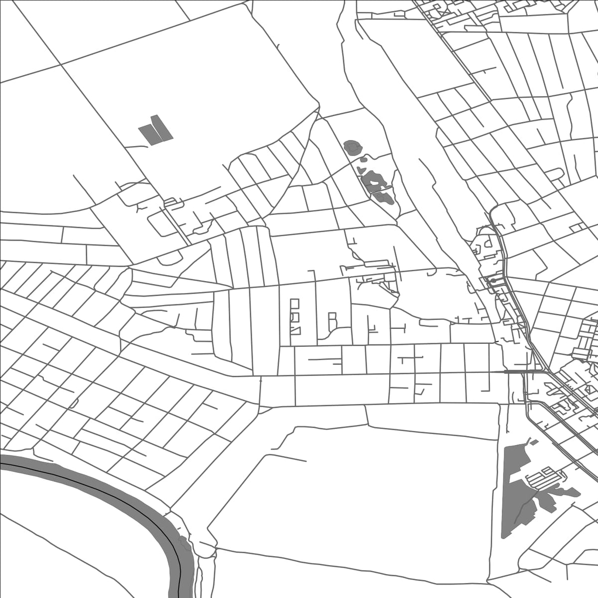 ROAD MAP OF VOZNESENSK, UKRAINE BY MAPBAKES