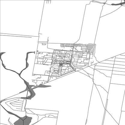 ROAD MAP OF VUHLEDAR, UKRAINE BY MAPBAKES