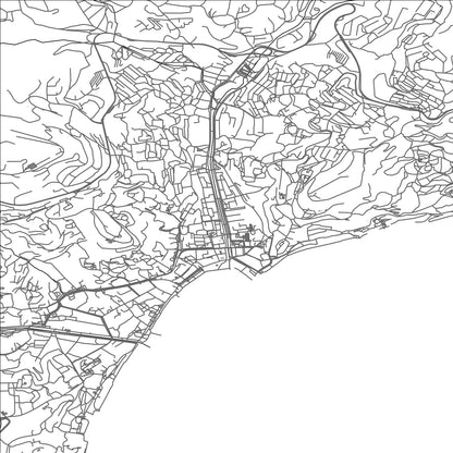 ROAD MAP OF YALTA, UKRAINE BY MAPBAKES