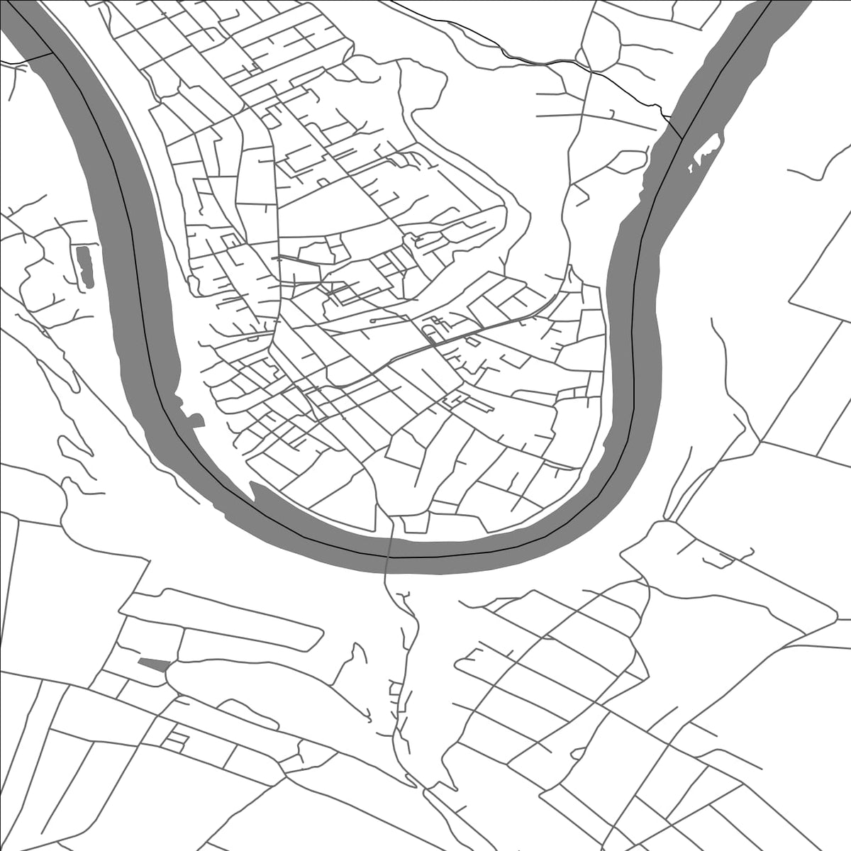 ROAD MAP OF ZALISHCHYKY, UKRAINE BY MAPBAKES