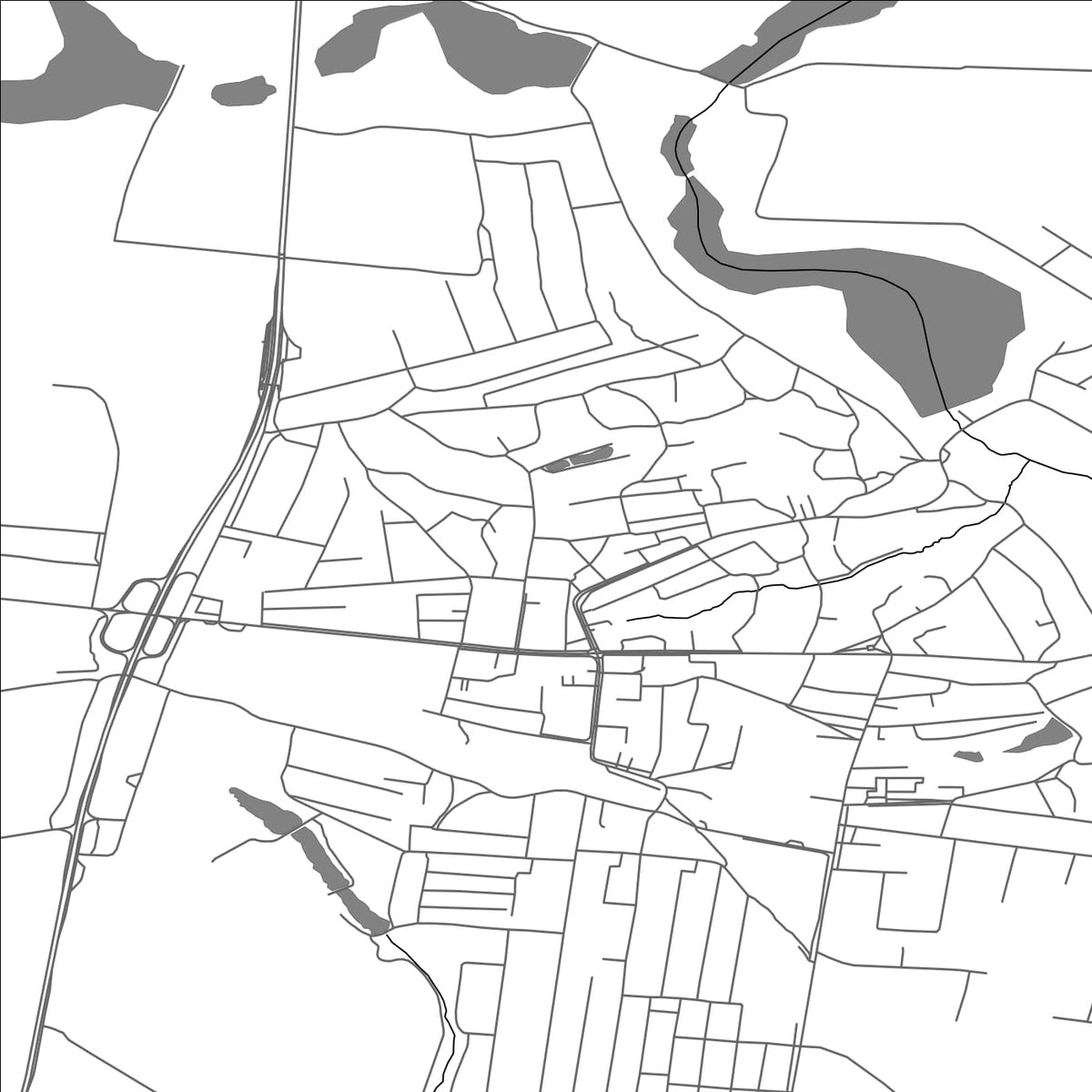 ROAD MAP OF ZHASHKIV, UKRAINE BY MAPBAKES