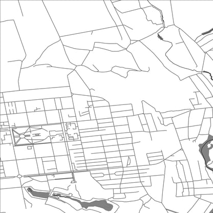 ROAD MAP OF ZHOVTI VODY, UKRAINE BY MAPBAKES