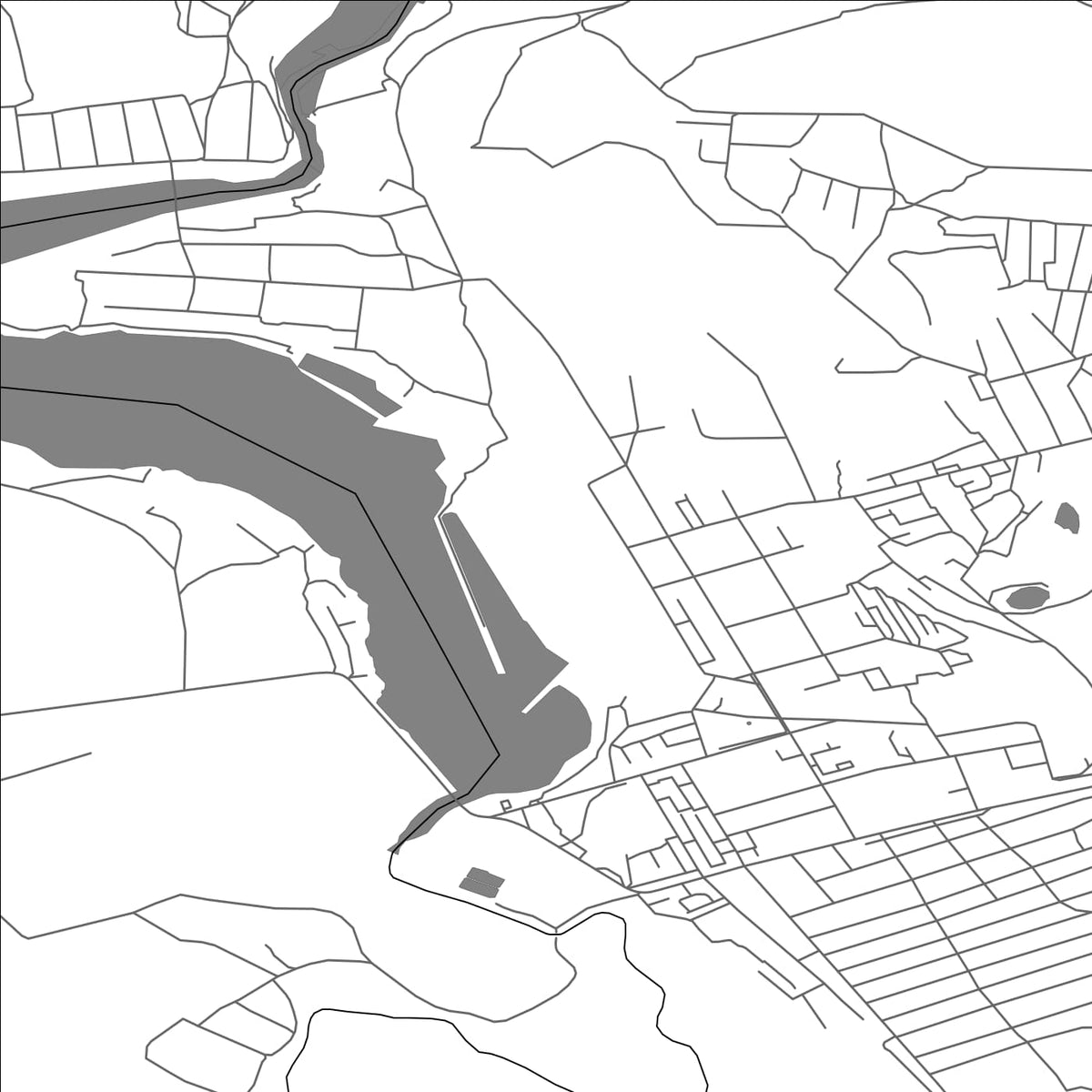 ROAD MAP OF ZUHRES, UKRAINE BY MAPBAKES