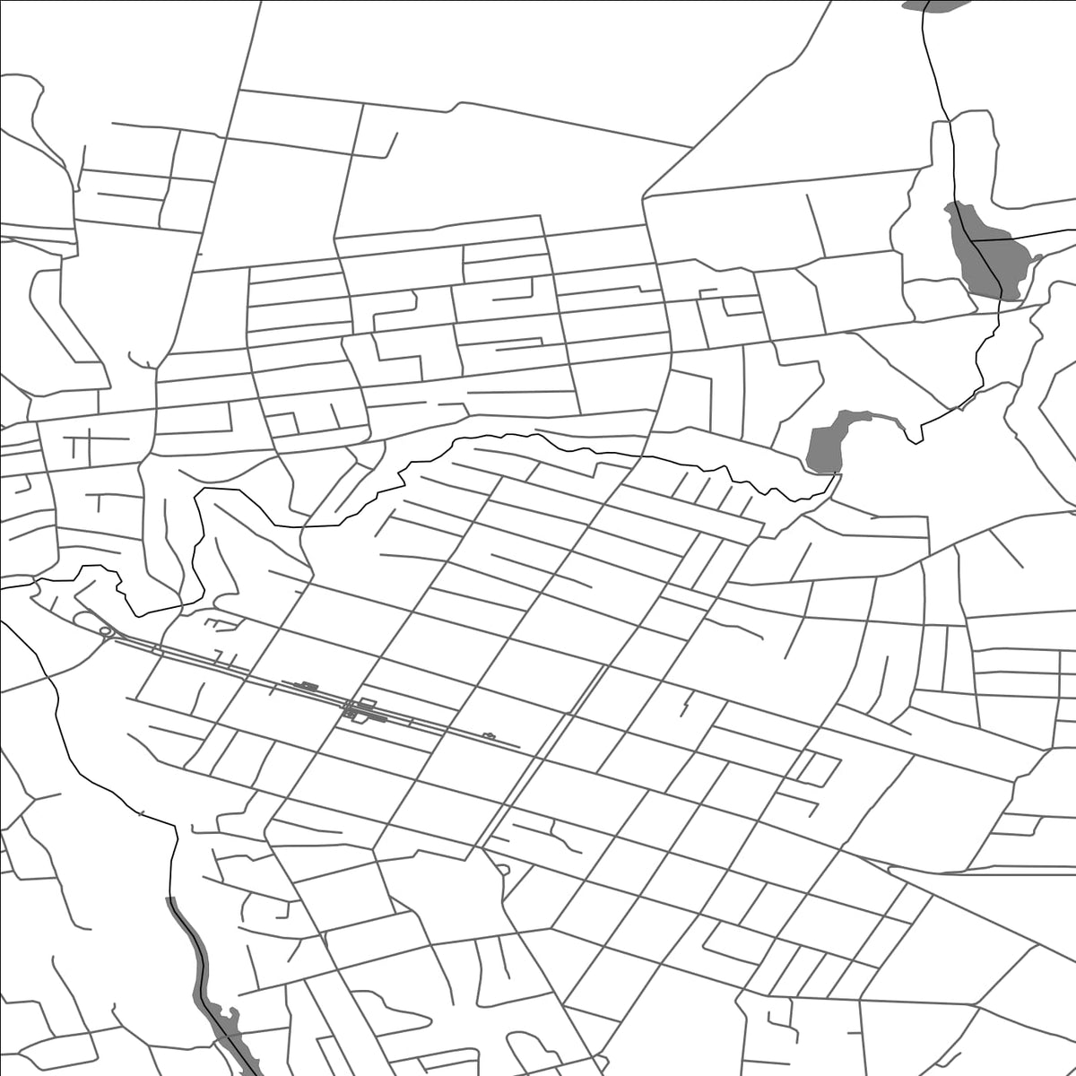 ROAD MAP OF ZVENYHORODKA, UKRAINE BY MAPBAKES