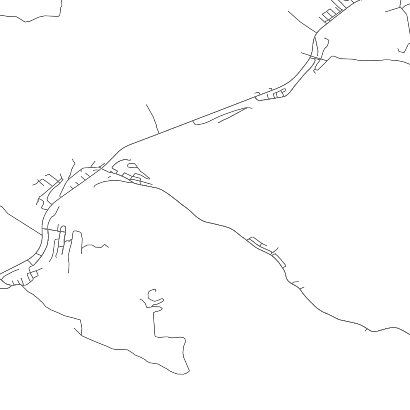 ROAD MAP OF ACCOVILLE, WEST VIRGINIA BY MAPBAKES