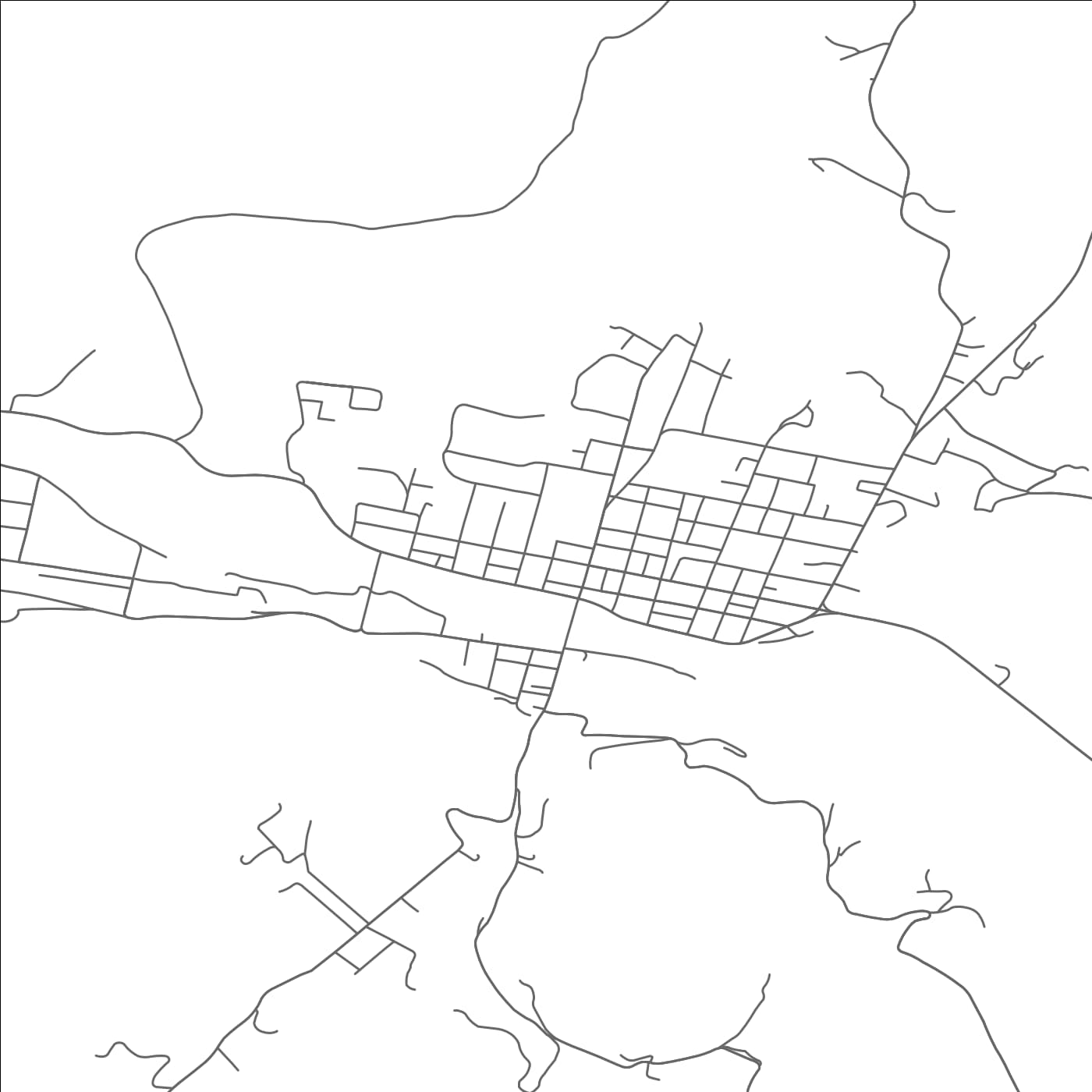 ROAD MAP OF ALDERSON, WEST VIRGINIA BY MAPBAKES