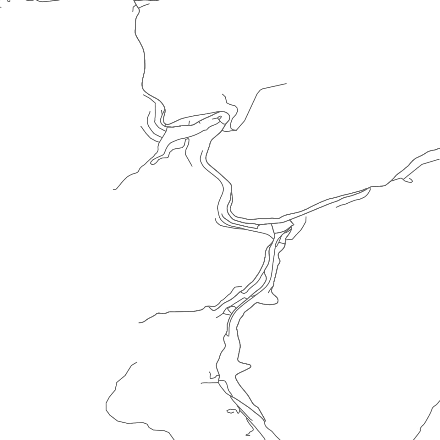 ROAD MAP OF ANAWALT, WEST VIRGINIA BY MAPBAKES