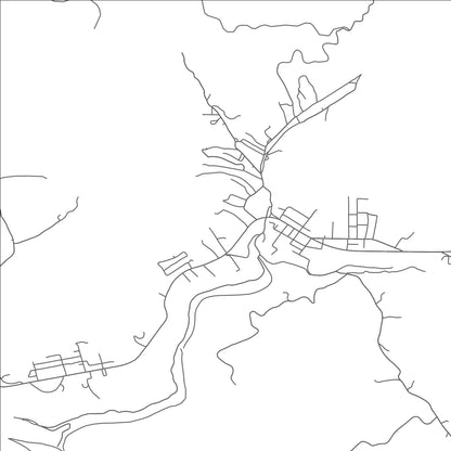 ROAD MAP OF ANSTED, WEST VIRGINIA BY MAPBAKES