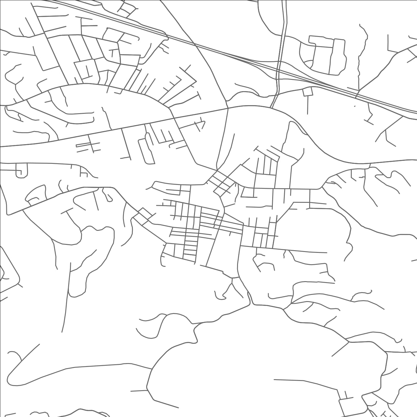 ROAD MAP OF BARBOURSVILLE, WEST VIRGINIA BY MAPBAKES