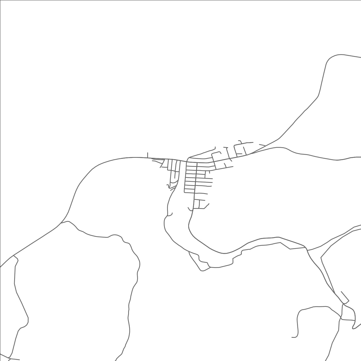 ROAD MAP OF BAYARD, WEST VIRGINIA BY MAPBAKES