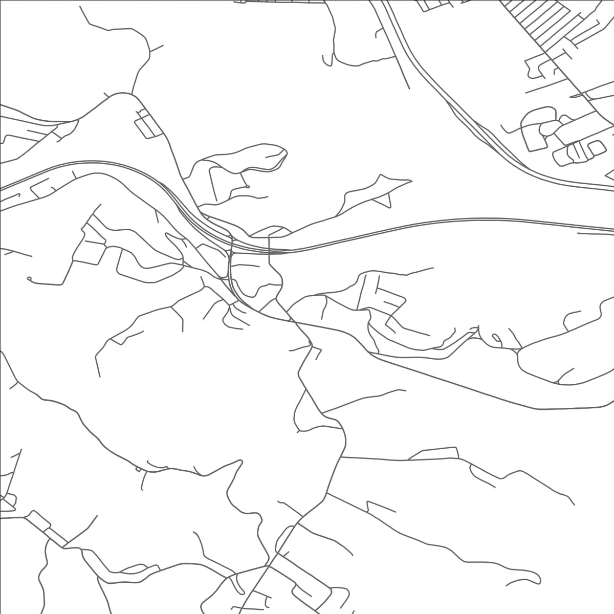 ROAD MAP OF BETHLEHEM, WEST VIRGINIA BY MAPBAKES
