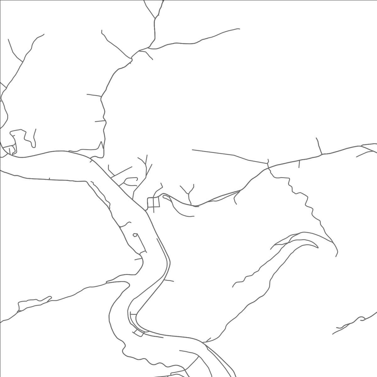 ROAD MAP OF BIG CREEK, WEST VIRGINIA BY MAPBAKES