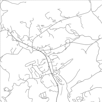 ROAD MAP OF BLUEWELL, WEST VIRGINIA BY MAPBAKES