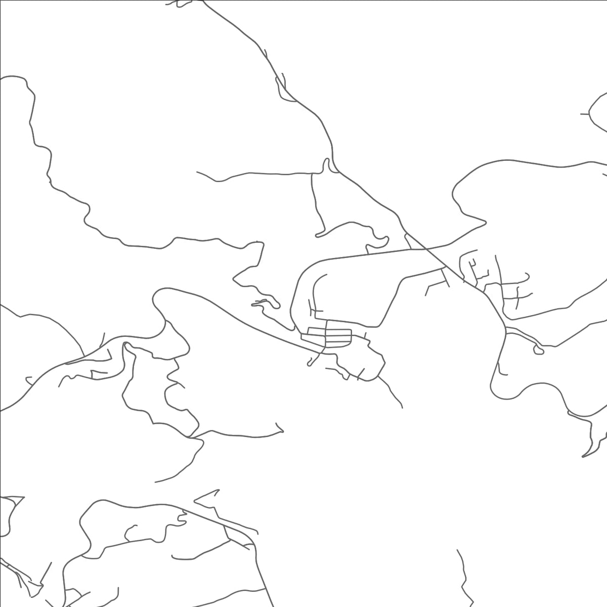 ROAD MAP OF BRAMWELL, WEST VIRGINIA BY MAPBAKES
