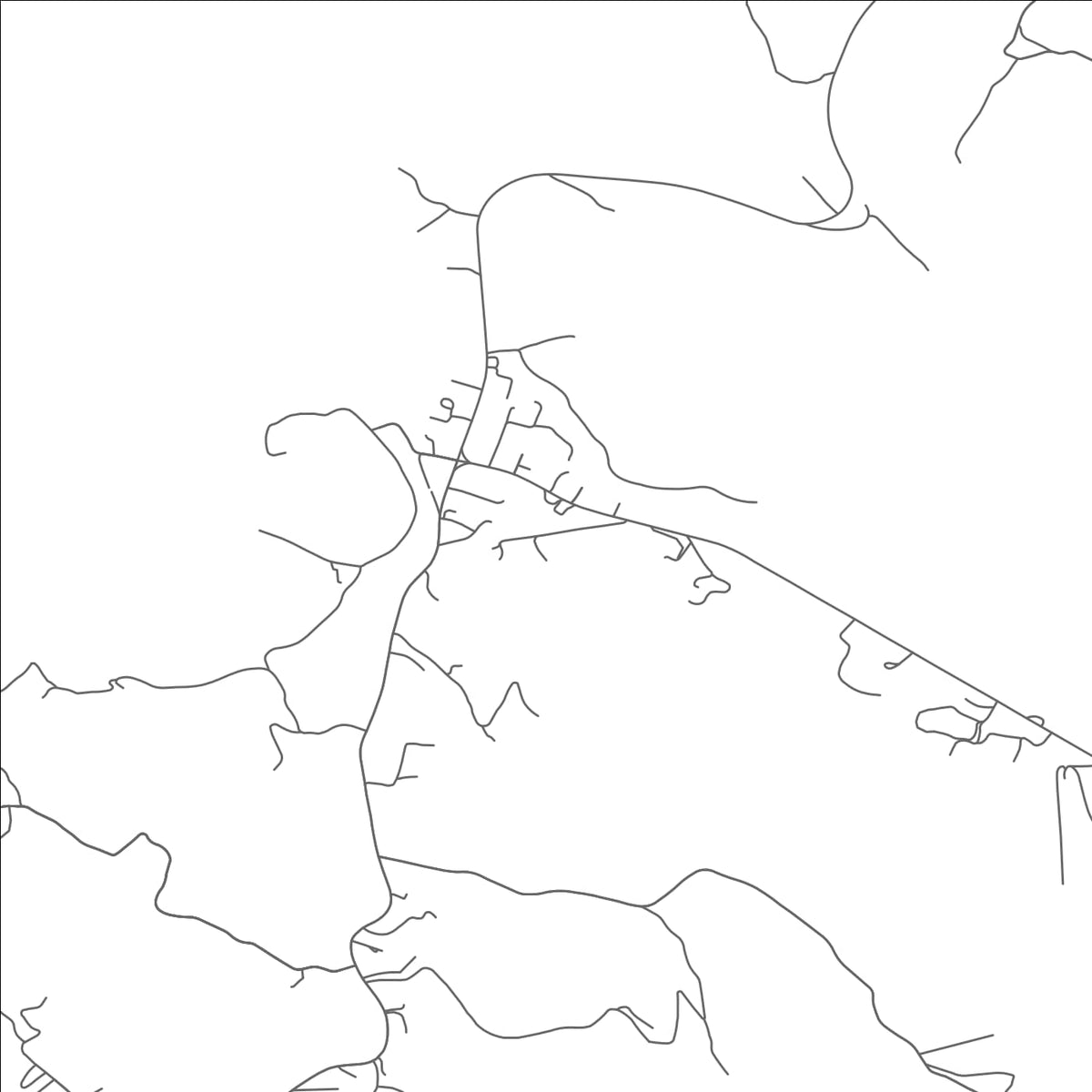 ROAD MAP OF BRANDYWINE, WEST VIRGINIA BY MAPBAKES