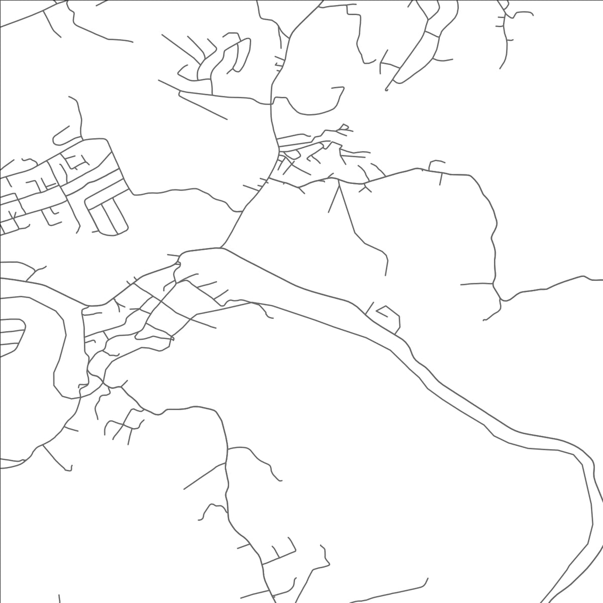 ROAD MAP OF BROOKHAVEN, WEST VIRGINIA BY MAPBAKES