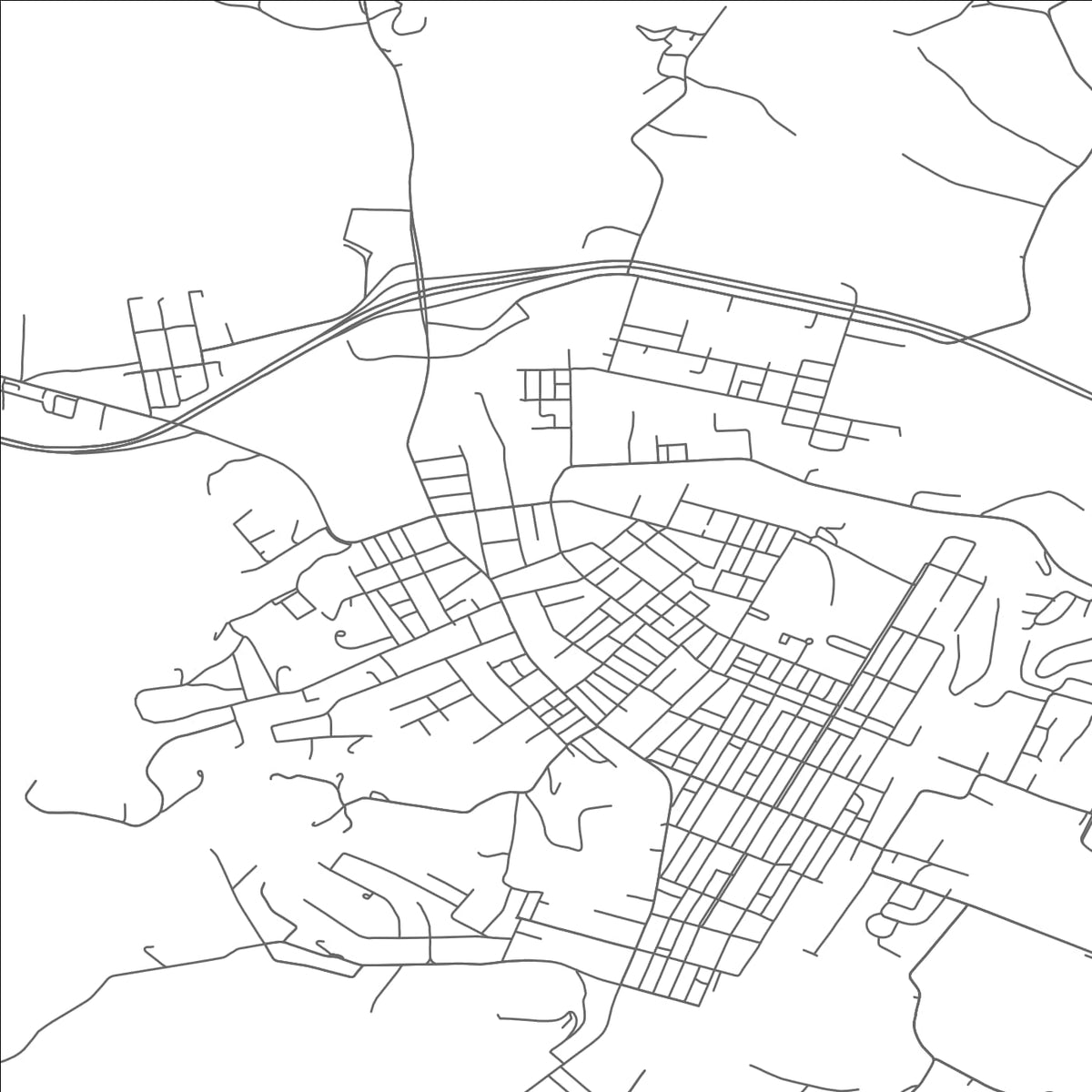 ROAD MAP OF BUCKHANNON, WEST VIRGINIA BY MAPBAKES