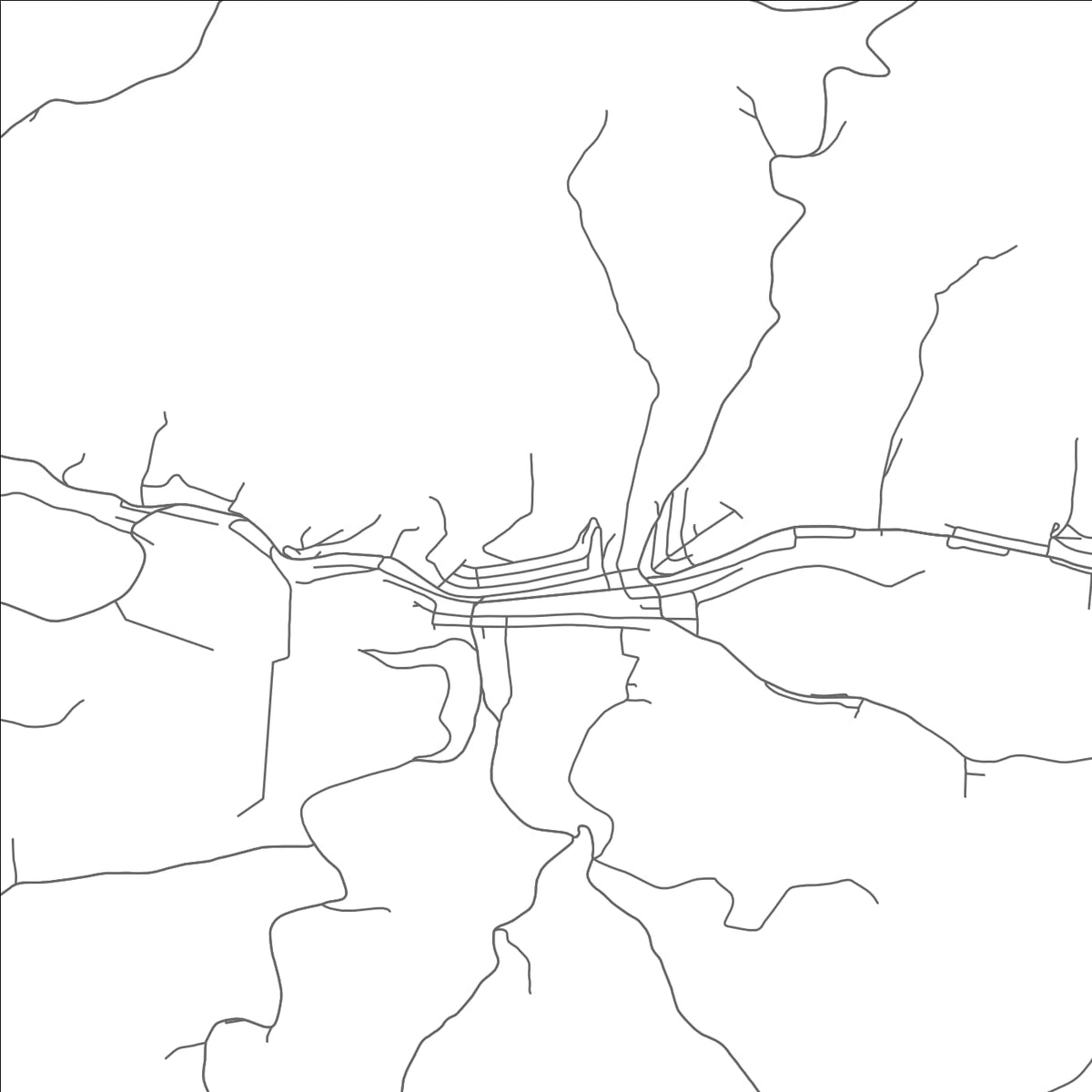 ROAD MAP OF CAMERON, WEST VIRGINIA BY MAPBAKES