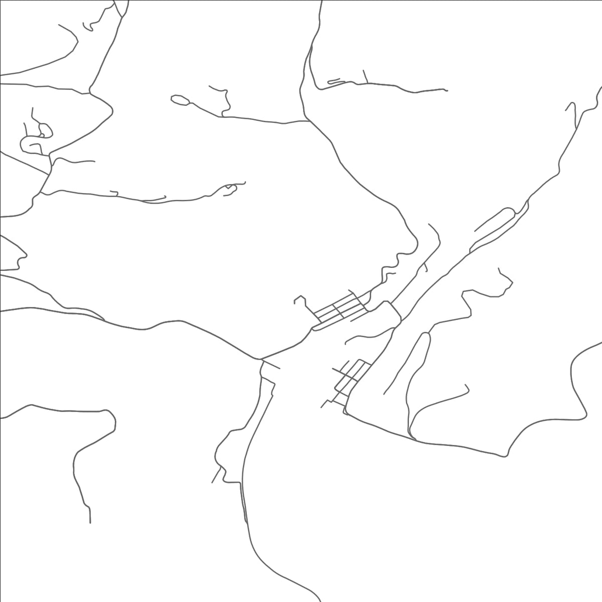 ROAD MAP OF CASS, WEST VIRGINIA BY MAPBAKES