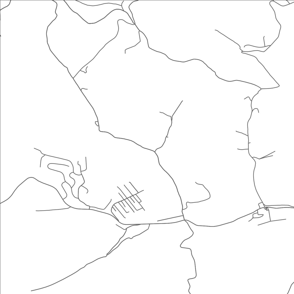 ROAD MAP OF CASSVILLE, WEST VIRGINIA BY MAPBAKES