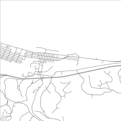 ROAD MAP OF CEREDO, WEST VIRGINIA BY MAPBAKES
