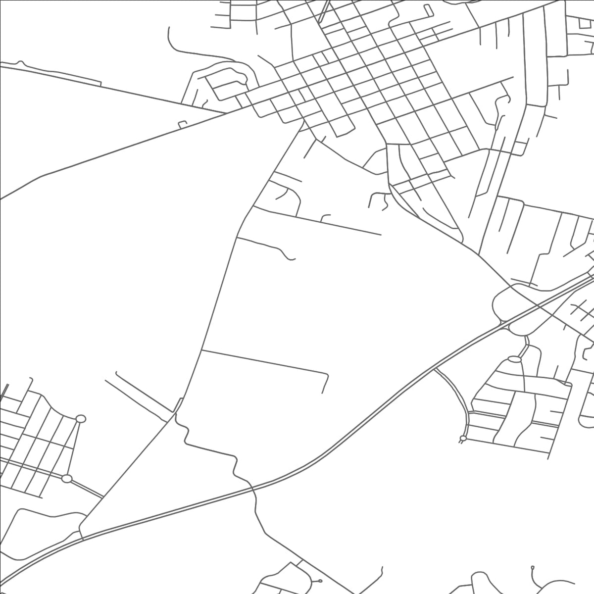 ROAD MAP OF CHARLES TOWN, WEST VIRGINIA BY MAPBAKES