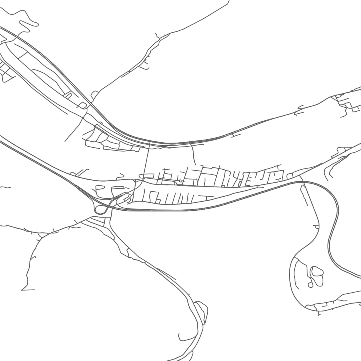 ROAD MAP OF CHELYAN, WEST VIRGINIA BY MAPBAKES