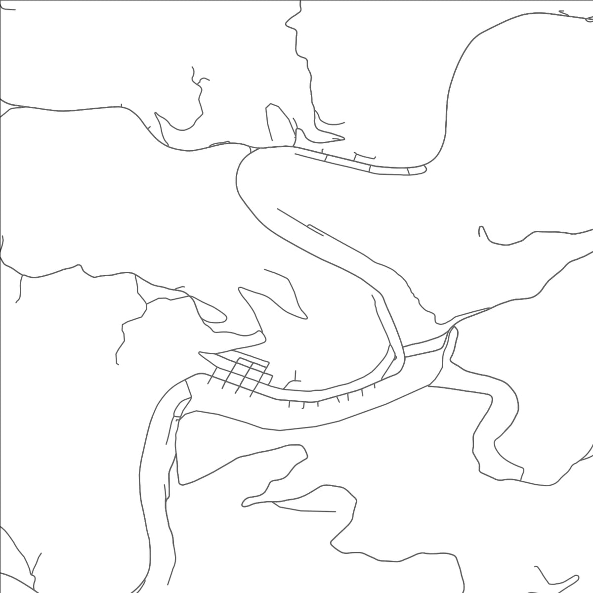 ROAD MAP OF CLAY, WEST VIRGINIA BY MAPBAKES