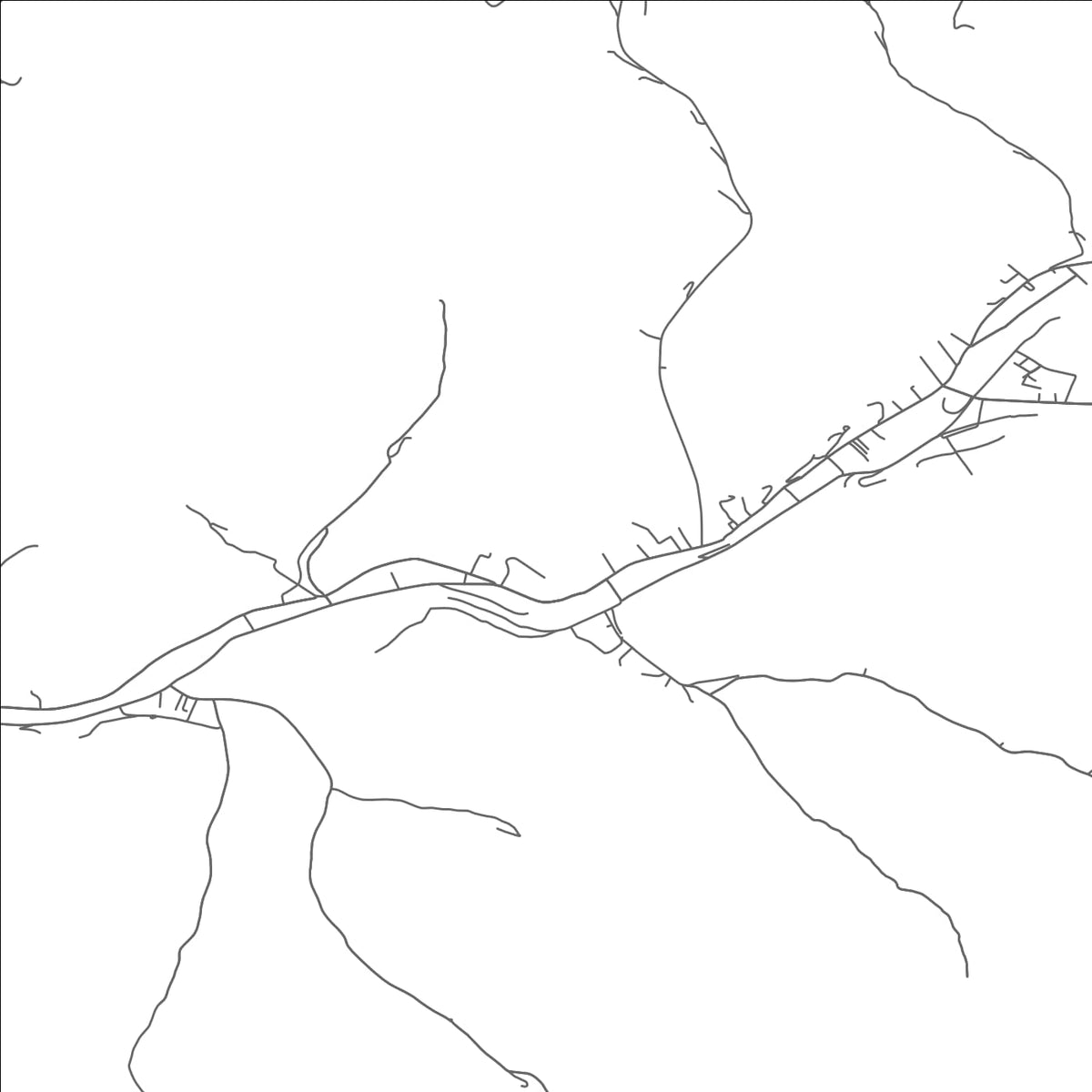 ROAD MAP OF COAL FORK, WEST VIRGINIA BY MAPBAKES